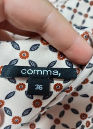 Стильная трикотажная блуза с интересным воротом р. 36/s, от comma9 фото