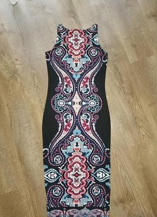 Сукня міді з орнаментом
