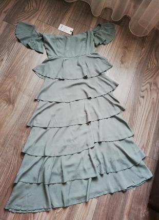 Платье бюстье ярусное na-kd1 фото