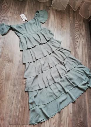 Платье бюстье ярусное na-kd 3