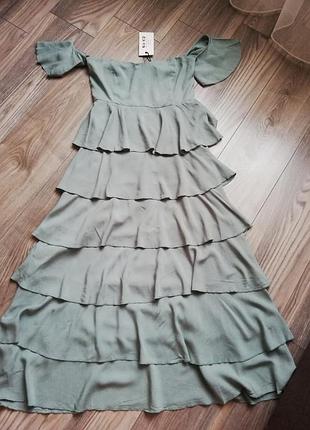 Платье бюстье ярусное na-kd 2