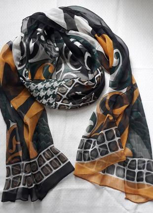 Стильный легкий шарф палантин