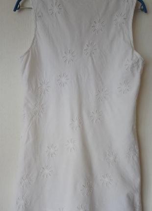 Батистовое белое платье3 фото