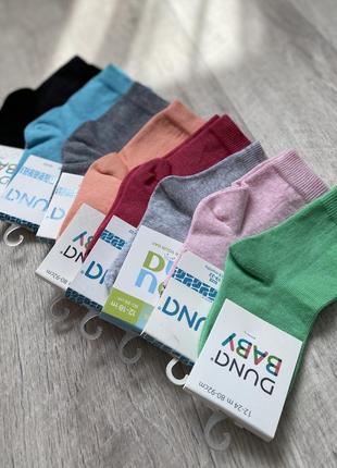 Однотонные разноцветные носочки фирмы дюна1 фото
