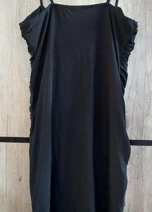 Короткое черное платье на бретельках c&a4 фото