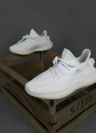 Adidas yeezy boost 350 белые5 фото