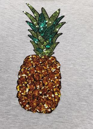 Нарядная футболочка с ананасом от н&м3 фото