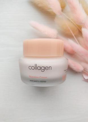 Крем для обличчя з морським колагеном it's skin collagen nutrition cream1 фото