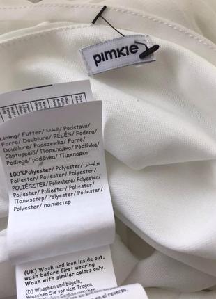 Белая юбка с орнаментом pimkie / xs / s / m / l / вышивка, бисер3 фото