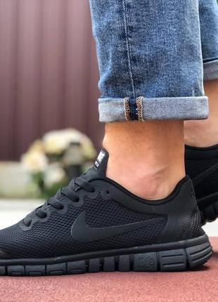 Мужские кроссовки nike free 3.0 black