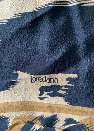 Винтажный итальянский шелковый платок с леопардом2 фото