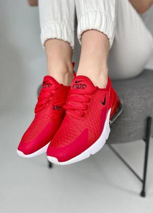 Nike air max 270 🆕шикарні жіночі кросівки🆕легкі червоні найк аір макс 270