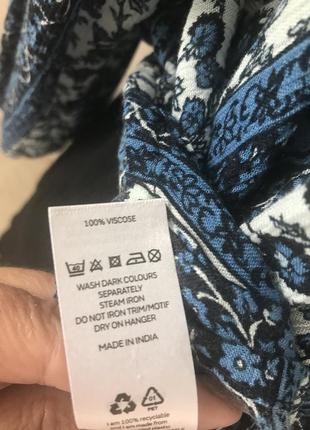 Блузка сорочка натуральна тканина , красивий принт6 фото