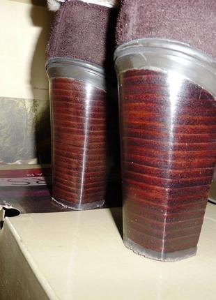 Ботинки (полусапожки) коричневые зимние braska  41 разм.3 фото