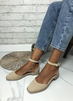 Туфлі, босоніжки натуральна замша