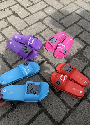 Шлепки (подошва пена +верх силикон)