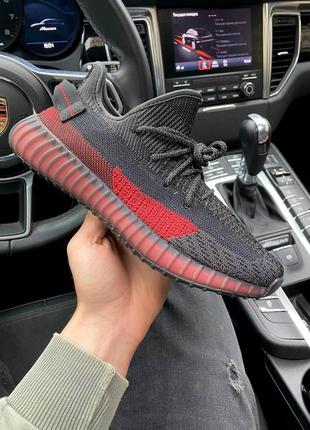 Кросівки adidas yeezy boost 350 v2 black\red