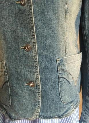 Пиджак джинсовый t j,италия,р.l3 фото