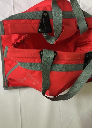 Велика сумка для поїздки в супермаркет суперміцна розміри 45х38х34 см