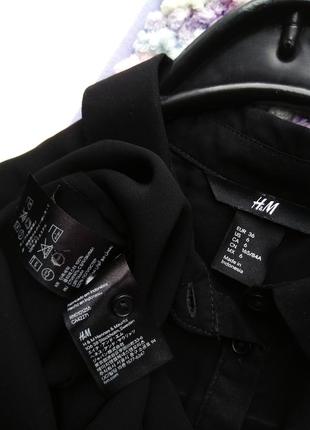 Чорна прозора блуза h&m без рукавів/прозорий топ c подовженою спинкою8 фото