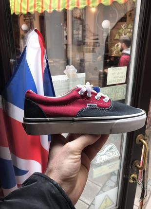 Кеды vans era black/bordo 3