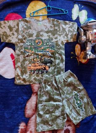 Распродажа летний костюм камуфляж для мальчика батл шип камуфляж, армейская форма