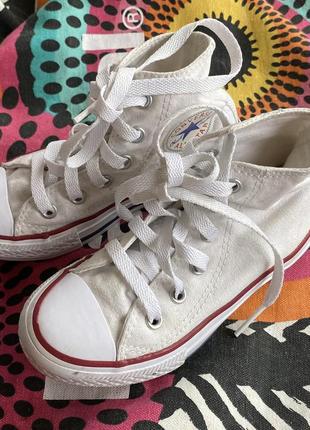 Белые кеды converse2 фото