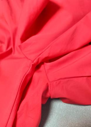 Шикарная красная блуза / рубашка, хлопок р. 36/s , от na-kd5 фото