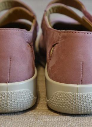 Чудесные мягкие фирменные кожаные туфельки розового цвета hotter англия 7 1/2 р.9 фото