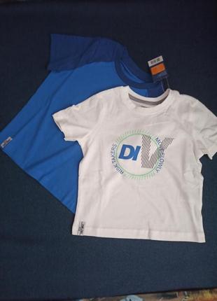 Lupilu нова футболка набором 2-4г 98/104 біла синя лупилу5 фото