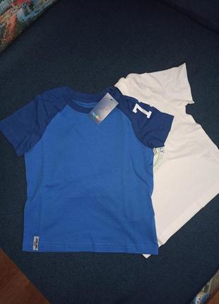 Lupilu нова футболка набором 2-4г 98/104 біла синя лупилу2 фото