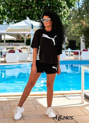 Стильний літній костюм з шортами