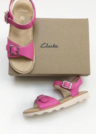 Кожаные босоножки clarks crown bloom оригинал 29, 29.5, 32.53 фото