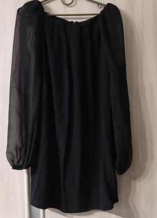 Чёрное платье  topshop 34 размер1 фото