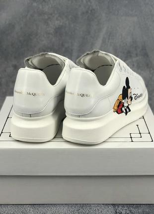 Alexander mcqueen mickey mouse white білі кросівки міккі маус білі кросівки міккі маус дісней6 фото