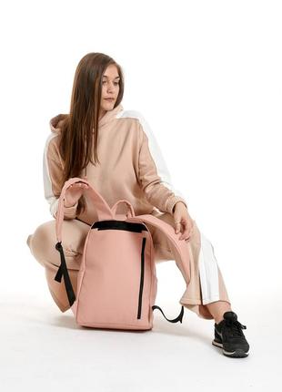Качественный розовый женский рюкзак для портзала , супер удобный/вместительный3 фото