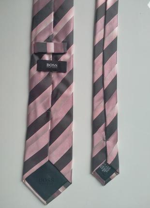 Краватка в смужку від hugo boss1 фото