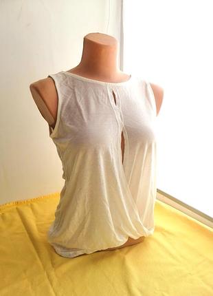 Топ майка с красивым вырезом лиоцел