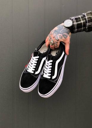 Крутые кеды оригинал vans classic old skool black\white vn000d3hy28 вэнсы вансы ванс венс олд скул чёрные база класика original2 фото