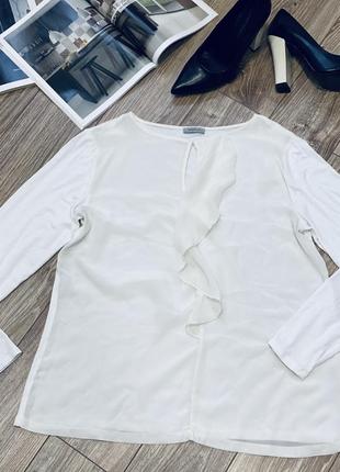 Белая шёлковая блузка max mara marella2 фото