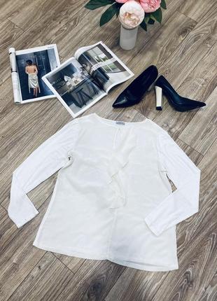 Белая шёлковая блузка max mara marella3 фото