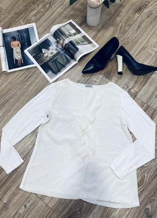 Белая шёлковая блузка max mara marella4 фото