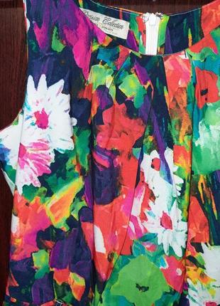 Летний ромпер комбинезон с короткими шортами цветной parisian collection4 фото