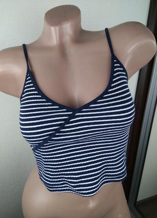 Красива літня кофтинка майка топ кроп