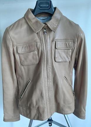 Кожаная куртка massimo dutti