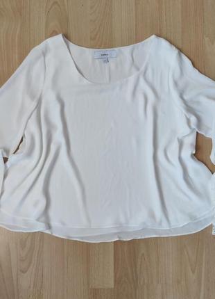 Шифонова блуза з мереживом