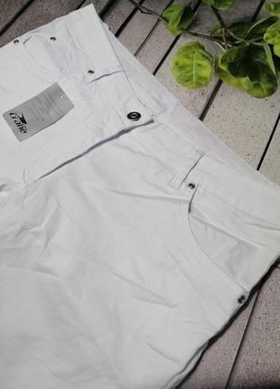 Брюки белые унисекс прямые униформа хлопковые3 фото