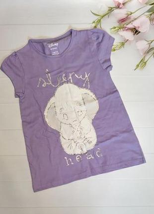 Футболка трапеция со слоником слоном disney sleepy head на девочку