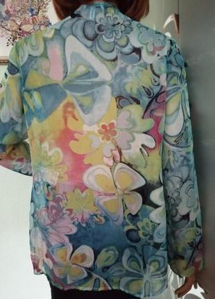 Воздушная крепдешиновая блуза peter hahn2 фото