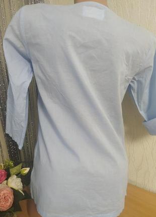 Летняя легкая блуза, рубашка,100%тонкий хлопок индия3 фото